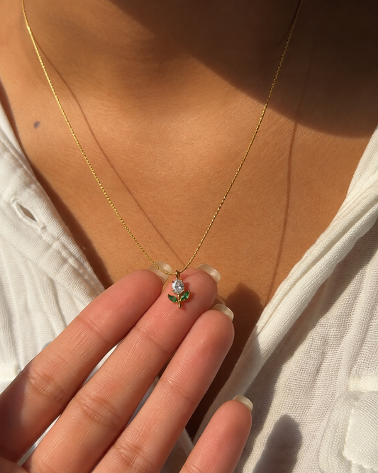 Collier - Tulip - White Diamond