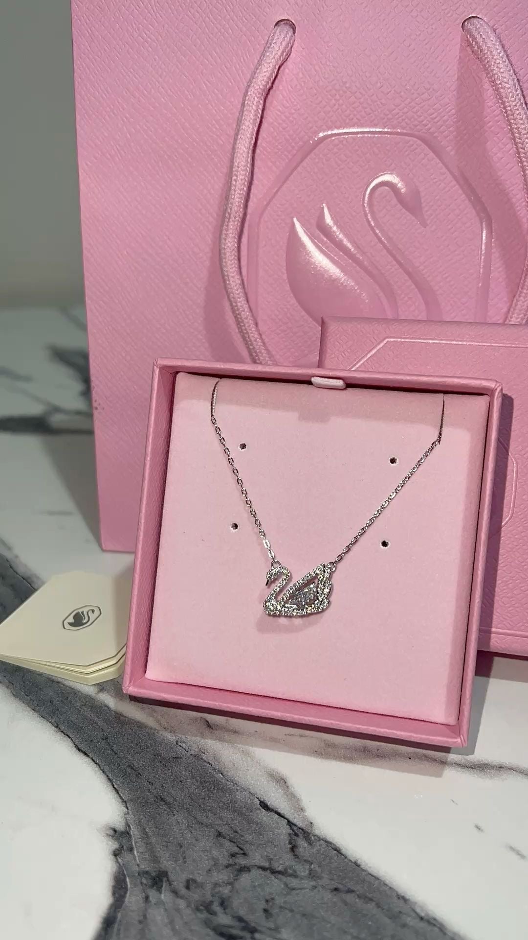 Collier Swarovski - Dancing Swan - White - SW92032TU
