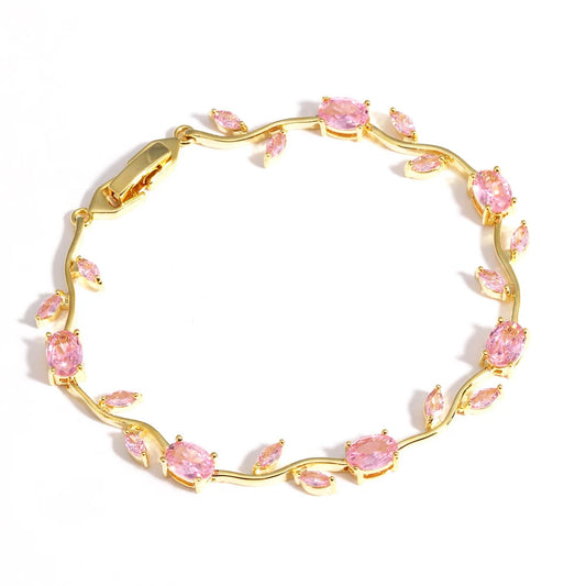 Bracelet - Tulip Golden Pink
