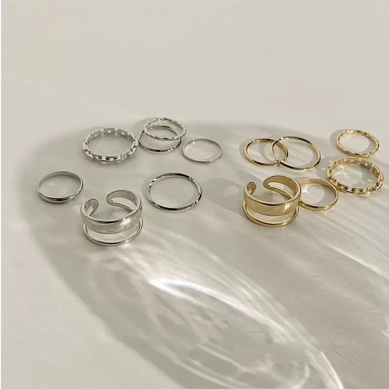 Lot Bague - Simplicity is The Ultimate