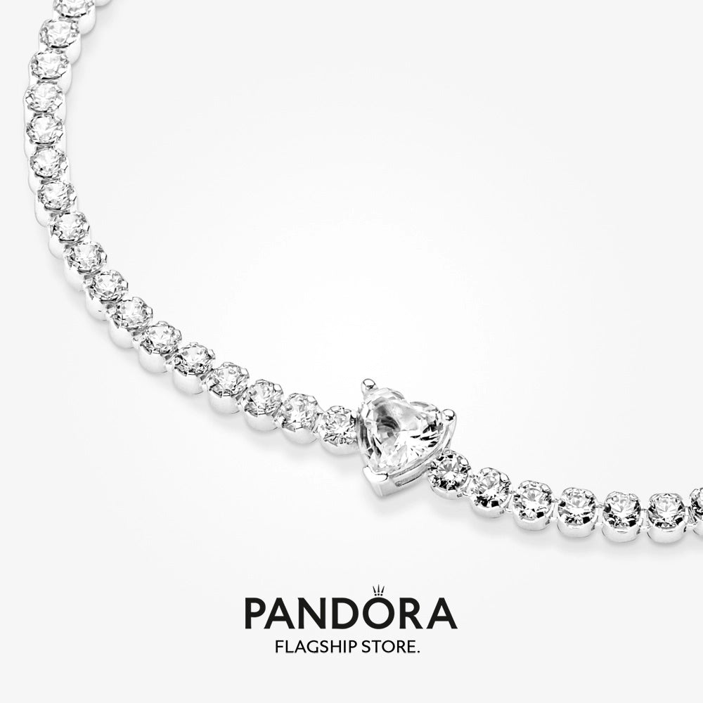 Bracelet Pandora - White Heart