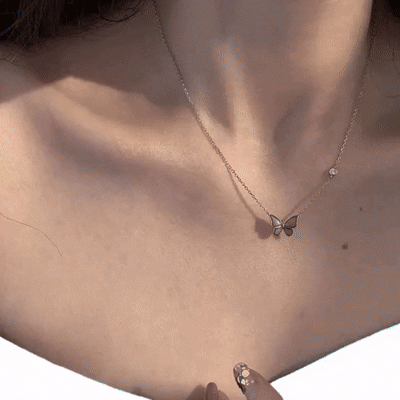 Collier - The Miracle - قلادة الفراشة الحساسة للحرارة