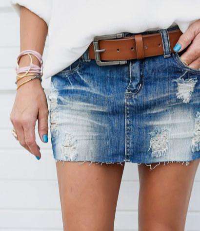 DENIM MINI SKIRT